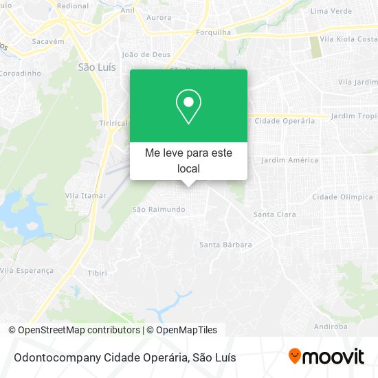 Odontocompany Cidade Operária mapa