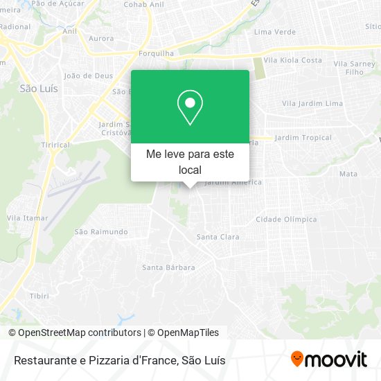 Restaurante e Pizzaria d'France mapa