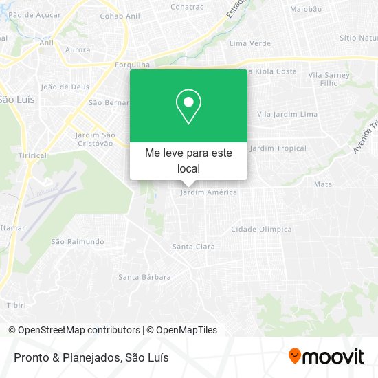 Pronto & Planejados mapa