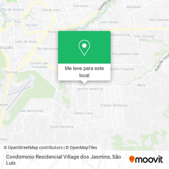 Condominio Residencial Village dos Jasmins mapa