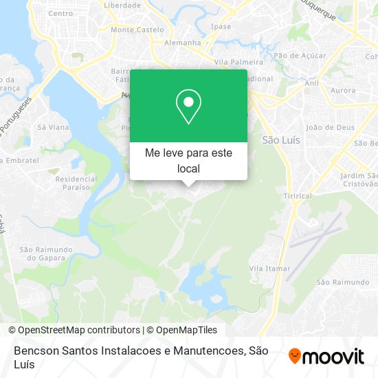 Bencson Santos Instalacoes e Manutencoes mapa