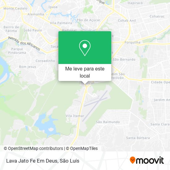 Lava Jato Fe Em Deus mapa
