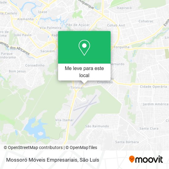 Mossoró Móveis Empresariais mapa