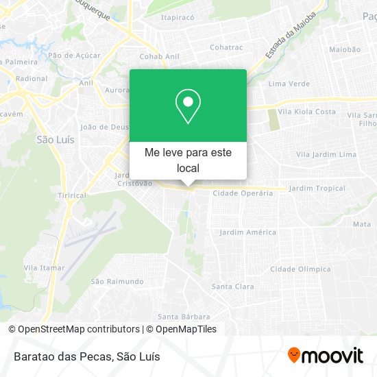 Baratao das Pecas mapa