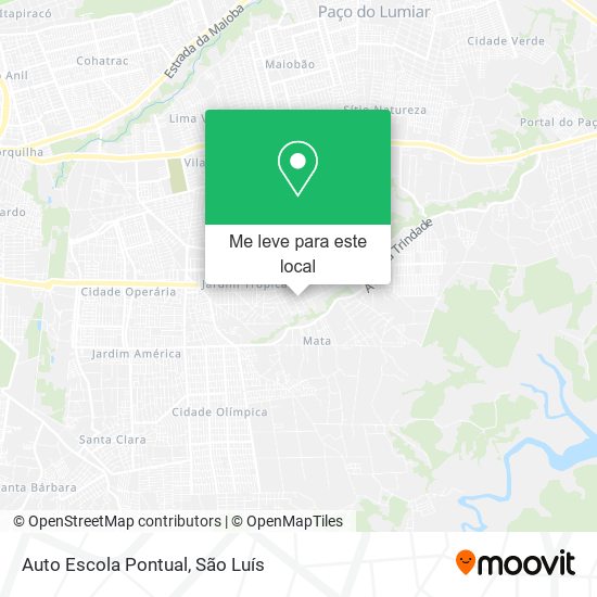 Auto Escola Pontual mapa