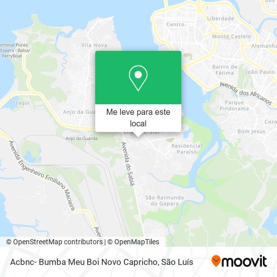 Acbnc- Bumba Meu Boi Novo Capricho mapa