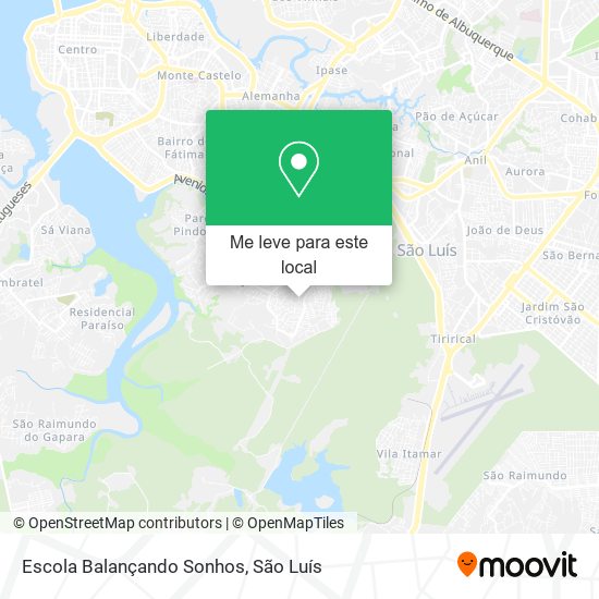 Escola Balançando Sonhos mapa