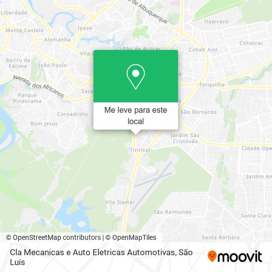 Cla Mecanicas e Auto Eletricas Automotivas mapa