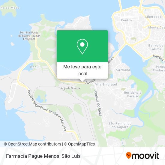 Farmacia Pague Menos mapa