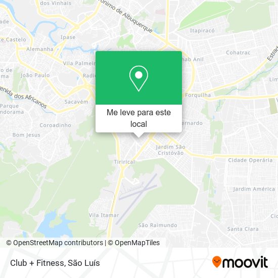 Club + Fitness mapa