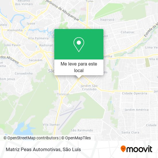 Matriz Peas Automotivas mapa