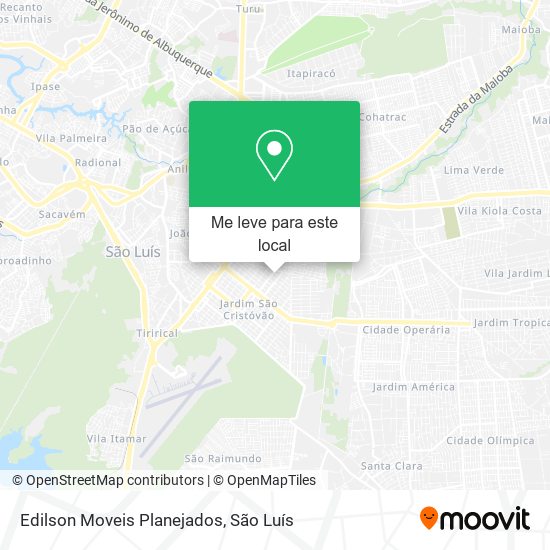 Edilson Moveis Planejados mapa