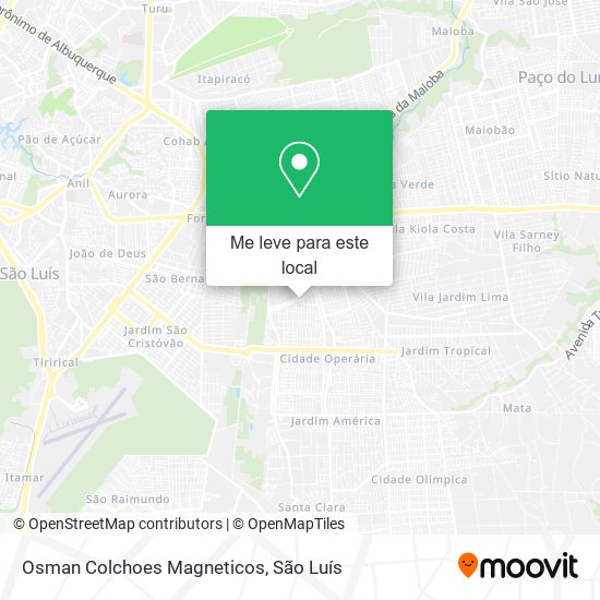 Osman Colchoes Magneticos mapa