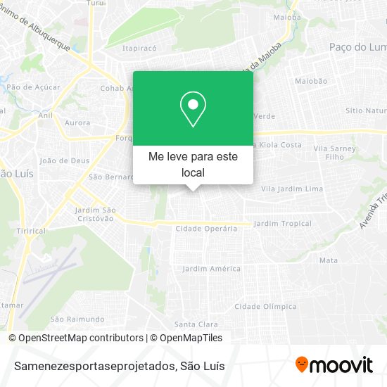 Samenezesportaseprojetados mapa