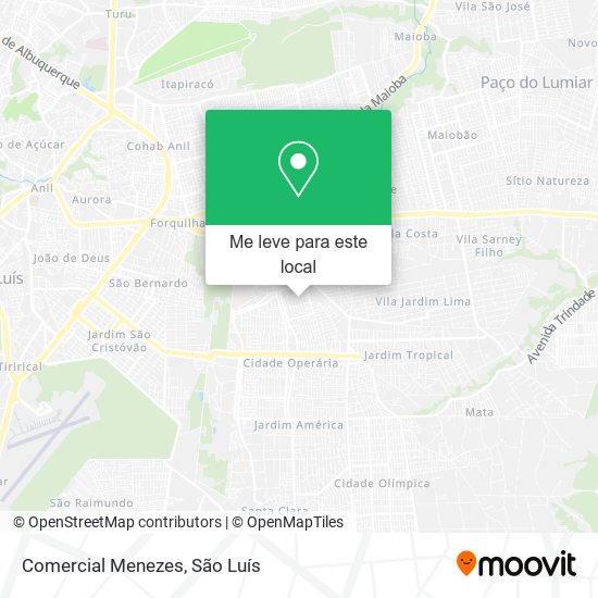 Comercial Menezes mapa