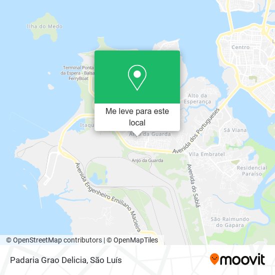 Padaria Grao Delicia mapa