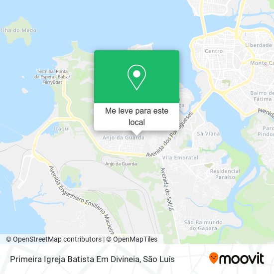 Primeira Igreja Batista Em Divineia mapa