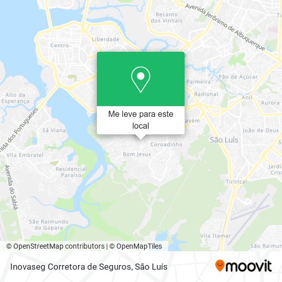 Inovaseg Corretora de Seguros mapa