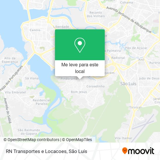 RN Transportes e Locacoes mapa