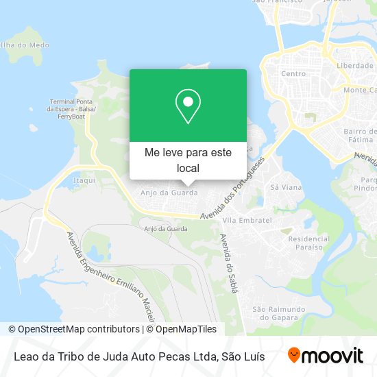 Leao da Tribo de Juda Auto Pecas Ltda mapa