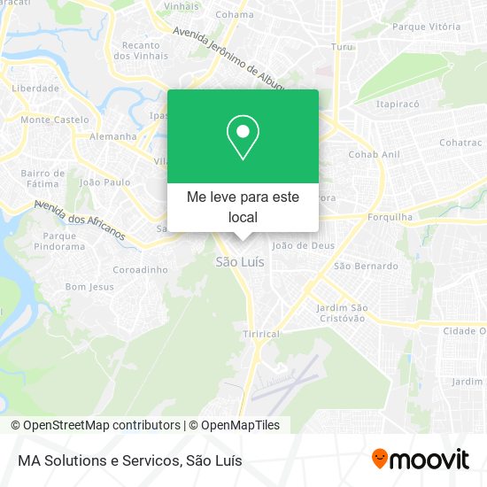 MA Solutions e Servicos mapa