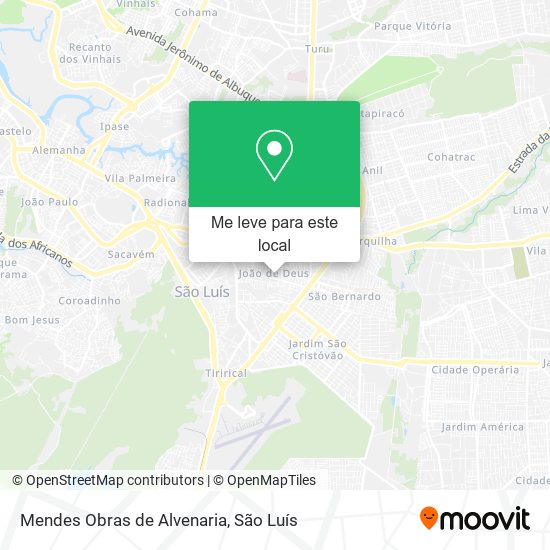 Mendes Obras de Alvenaria mapa