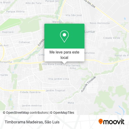 Timborama Madeiras mapa