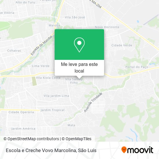 Escola e Creche Vovo Marcolina mapa