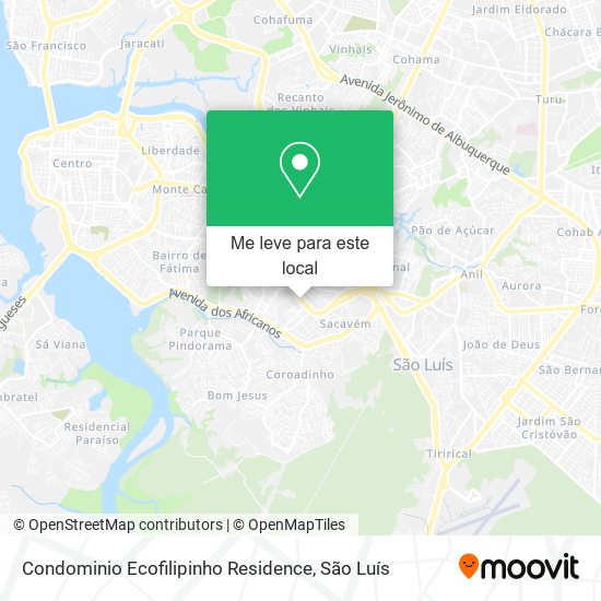 Condominio Ecofilipinho Residence mapa