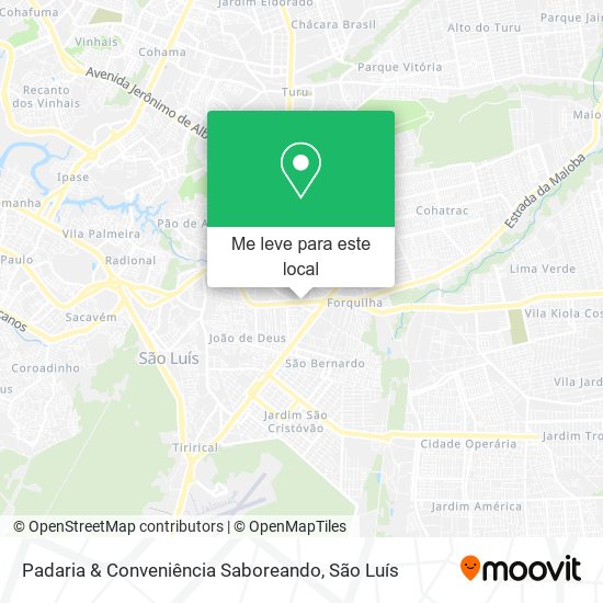 Padaria & Conveniência Saboreando mapa