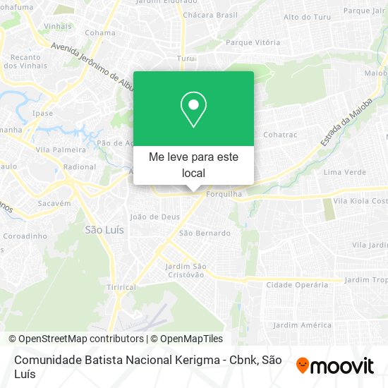 Comunidade Batista Nacional Kerigma - Cbnk mapa