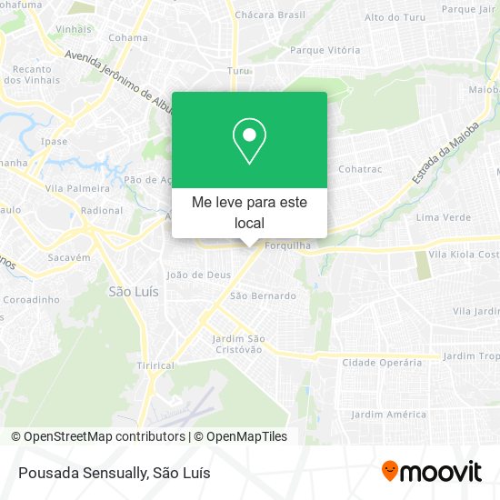 Pousada Sensually mapa