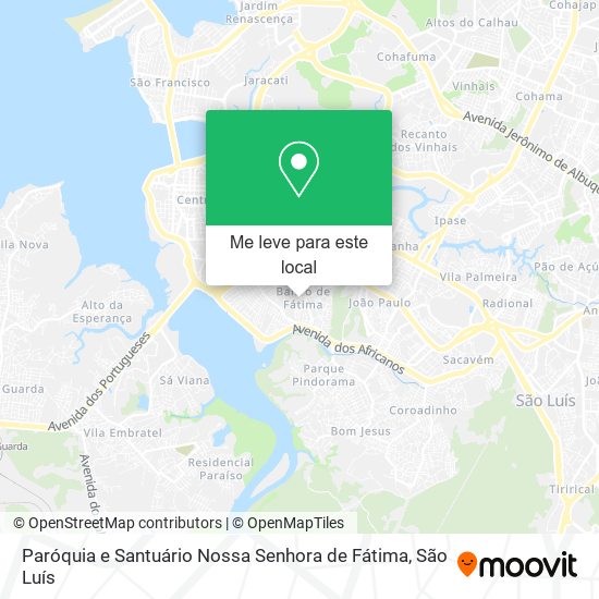 Paróquia e Santuário Nossa Senhora de Fátima mapa