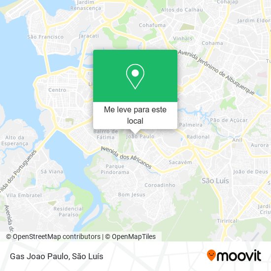 Gas Joao Paulo mapa