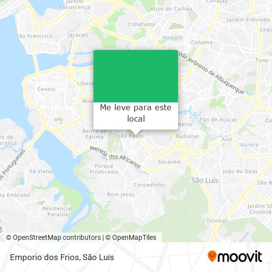 Emporio dos Frios mapa