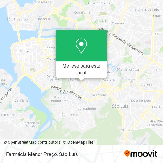 Farmácia Menor Preço mapa