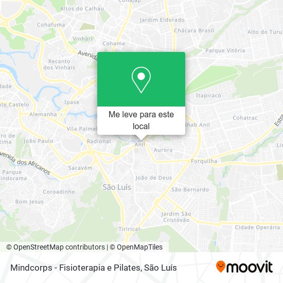 Mindcorps - Fisioterapia e Pilates mapa