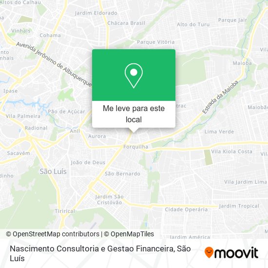 Nascimento Consultoria e Gestao Financeira mapa