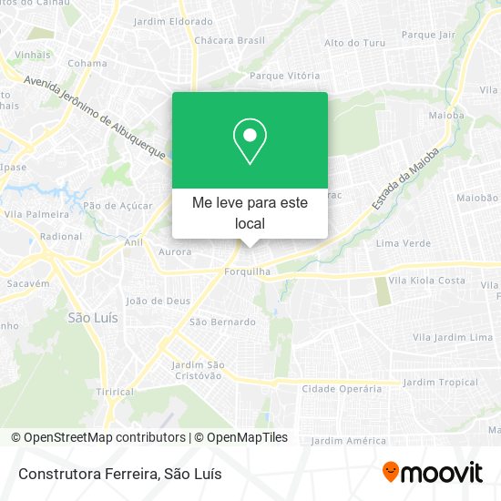 Construtora Ferreira mapa