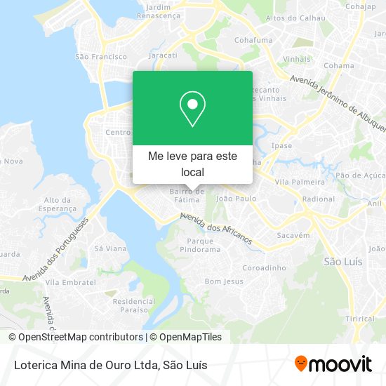 Loterica Mina de Ouro Ltda mapa
