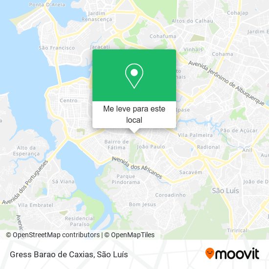 Gress Barao de Caxias mapa