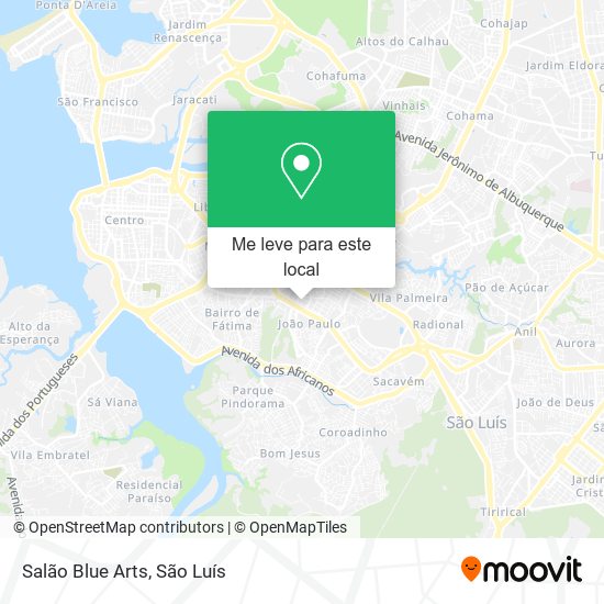 Salão Blue Arts mapa