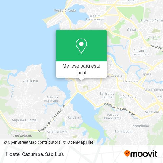 Hostel Cazumba mapa