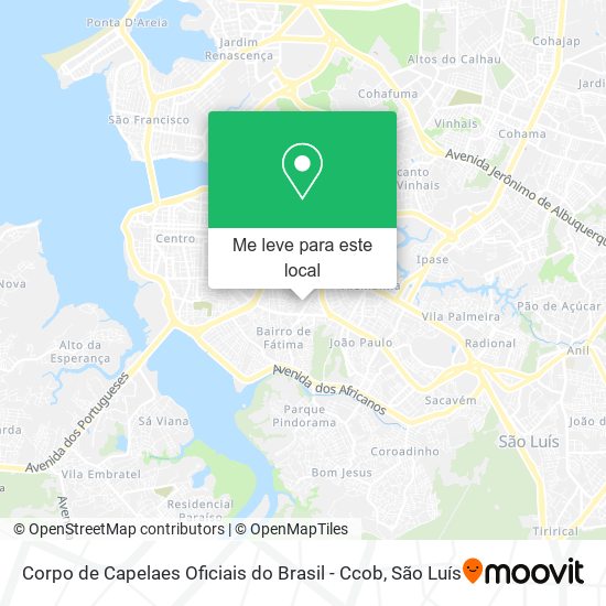 Corpo de Capelaes Oficiais do Brasil - Ccob mapa