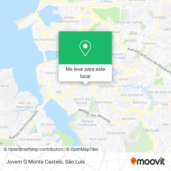 Jovem Q Monte Castelo mapa