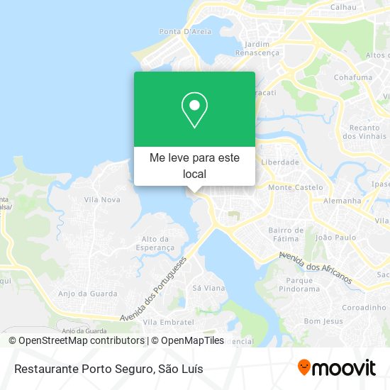 Restaurante Porto Seguro mapa