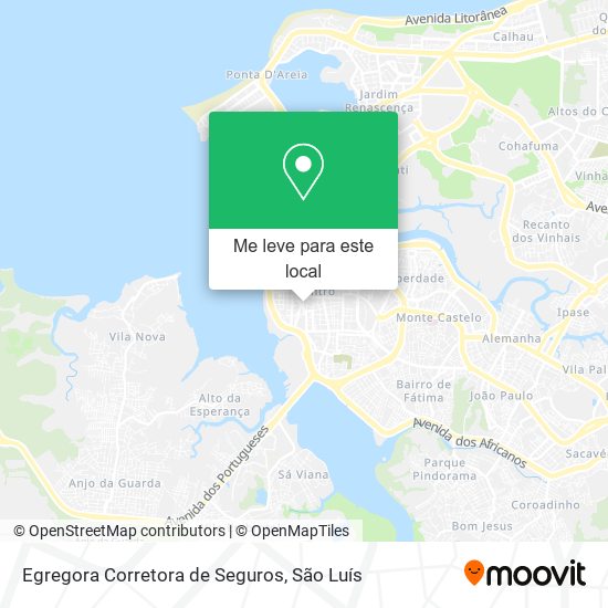 Egregora Corretora de Seguros mapa