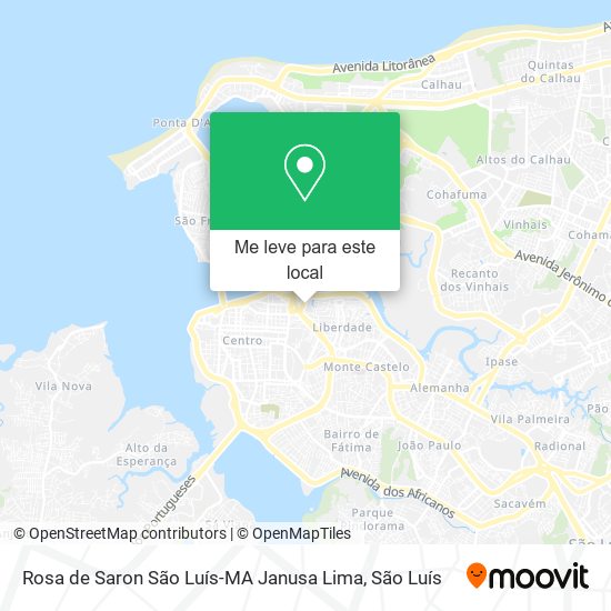 Rosa de Saron São Luís-MA Janusa Lima mapa