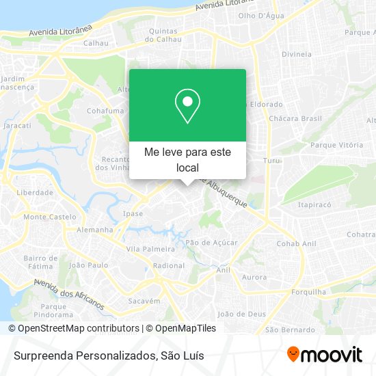 Surpreenda Personalizados mapa