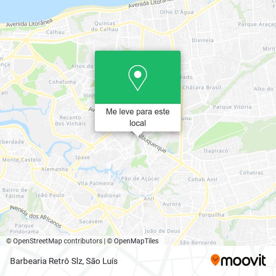 Barbearia Retrô Slz mapa